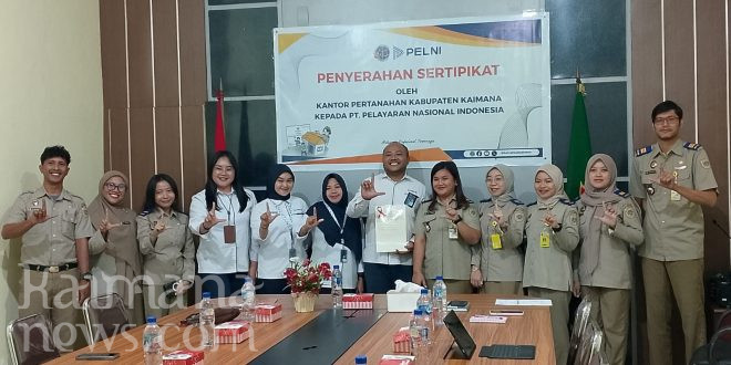 PT. Pelni Cabang Kaimana Apresiasi Dukungan Kantah Kaimana Dalam Proses Perpanjangan Sertipikat HGB