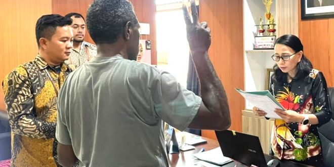Kantah Kaimana Layani Permohonan Pergantian Sertipikat Tanah Hilang Milik Masyarakat