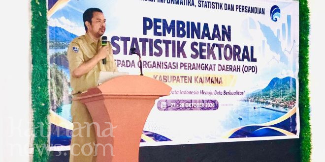 Dorong Penyusunan Data yang Akurat, Diskominfo Kaimana Gelar Pembinaan Statistik Sektoral  