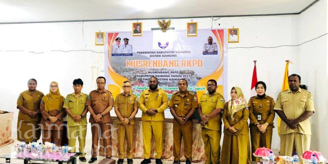 Di Musrenbang Distrik Kaimana, Wabup Isak Tegaskan Usulan Program Jangan Asal-asalan