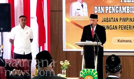 Siang Ini, Bupati Kaimana Lantik 34 Pejabat Fungsional, JPT dan Kepala Sekolah