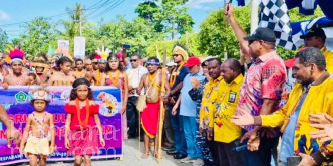 38 Provinsi Tampilkan Kekayaan Tradisi di Karnaval Budaya Pesparawi Nasional XIV Manokwari
