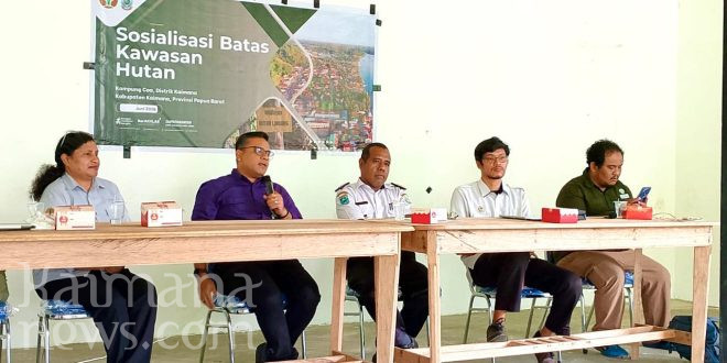 Balai Pemantapan Kawasan Hutan Manokwari Sosialisasi Batas Kawasan Hutan di Sejumlah Kampung di Kaimana