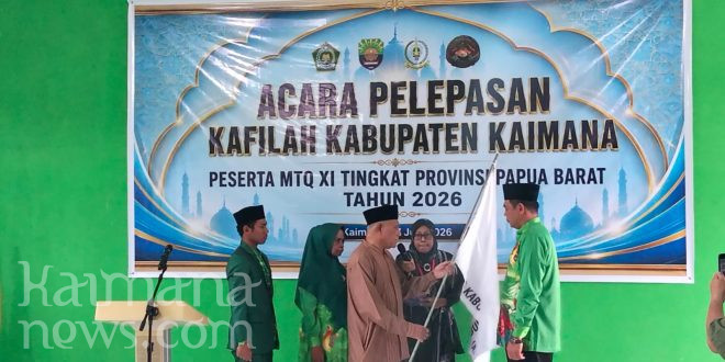 Bupati Hasan Lepas 74 Kafilah Kabupaten Kaimana Menuju MTQ XI Tingkat Provinsi Papua Barat   