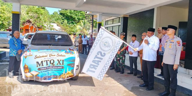 Wagub Mohamad Lakotani Lepas Pawai Ta’aruf Sambut MTQ XI Papua Barat di Kaimana