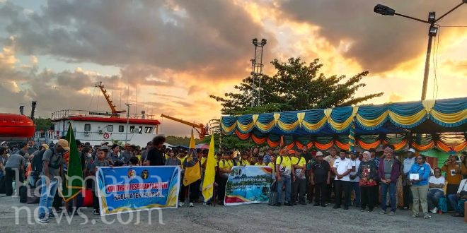 Tiba Bintuni, Kontingen Pesparani Kaimana dan Fakfak Disambut Hangat Wabup Joko Lingara