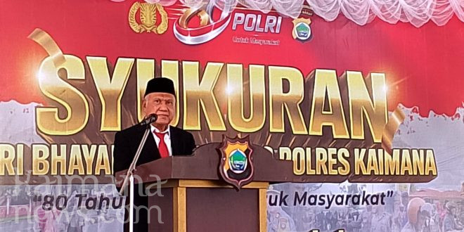 Bupati Kaimana Harap Polri Tetap Solid dan Profesional Dalam Melayani Masyarakat