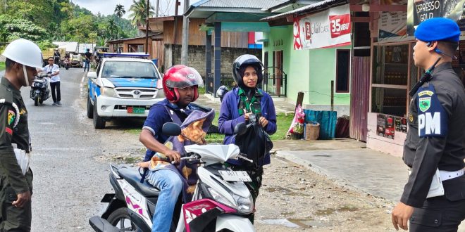 Gelar Ops Gaktib Yustisi, Supdenpom Kaimana Ingatkan Aparat TNI Tertib Berkendara