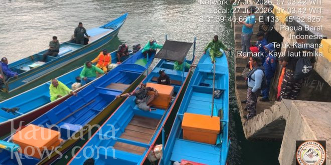 Seorang Nelayan Dikabarkan Hilang Tersapu Ombak, Tim Gabungan Basarnas Kaimana Lakukan Pencarian