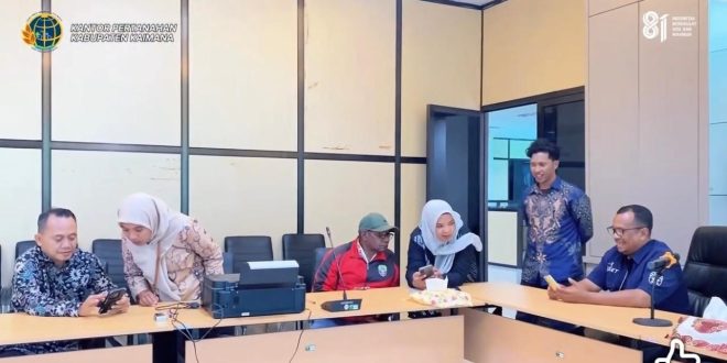 BPKAD Kaimana Apresiasi Upaya Pengenalan Aplikasi ‘Sentuh Tanahku’ oleh Tim BPN TapTour