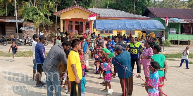 Dibuka Babinkamtibmas, Masyarakat Kampung Tanggaromi Antusias Ikut Lomba Meriahkan HUT 81 RI
