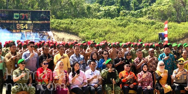 Bupati Hasan Ajak Batalyon TP 864/NN Terus Berkontribusi Bangun Kaimana  