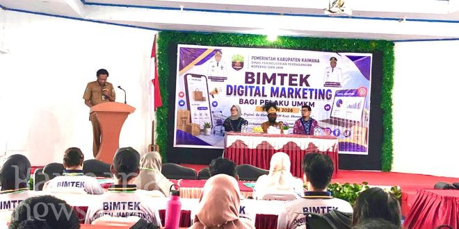 Dinas Perindagkop Kaimana Gelar Bimtek Digital Marketing Bagi Pelaku UMKM