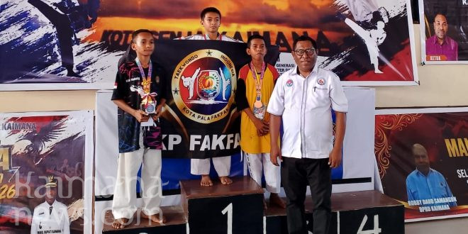 Tutup Kejuaraan Taekwondo, Ketua Bapopsi Kaimana ajak Atlit Junior Terus Kembangkan Kemampuan    