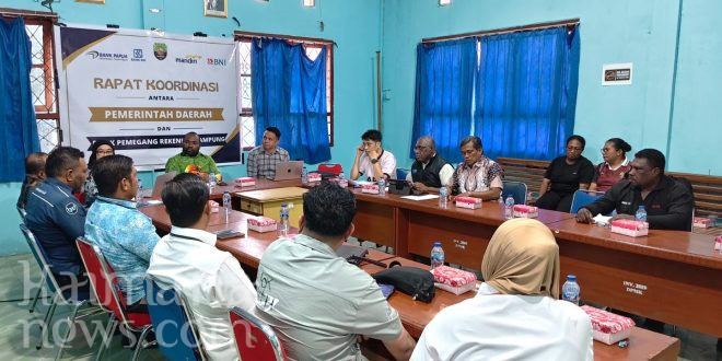 Pemkab Kaimana Gelar Rakor Bersama 4 Bank Penyalur Dana Program Sami Saka
