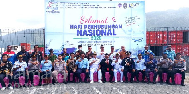 Terpusat di Kantor UPP, Jajaran Perhubungan Kaimana Gelar Upacara Hari Perhubungan Nasional 2026