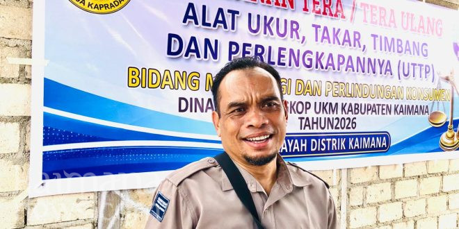Bidang Metrologi dan Perlindungan Konsumen Disperindagkop Kaimana Lakukan Tera Ulang Alat Ukur