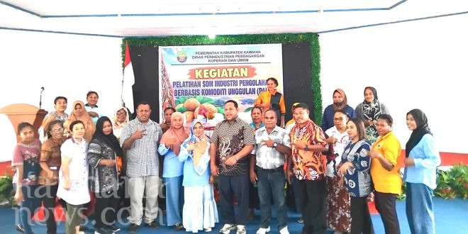 Dibuka Asisten II Dedy Ombaier, Disperindagkop Kaimana Latih IPAK Olah Komoditi Pala